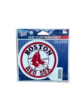 Wincraft MLB Boston Red Sox 3.5" Logo Die-Cut Car Magnet